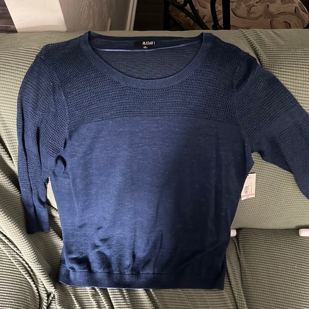 Navy blue airy sweater, NWT